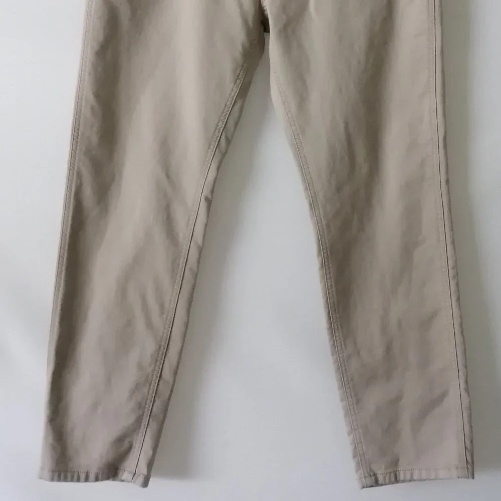 Tommy Hilfiger Mens Tan Beige Mid Rise Straight Leg Ankle Jeans Size 36X30